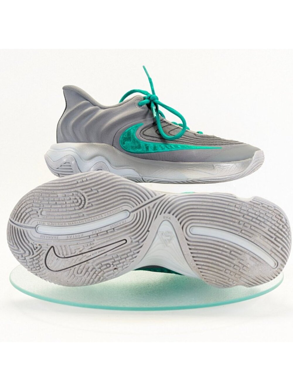 Nike Giannis Immortality 4 Smoke Grey Stadium Green Mens Size 8 Shoes Sneakers - Picture 4 of 10